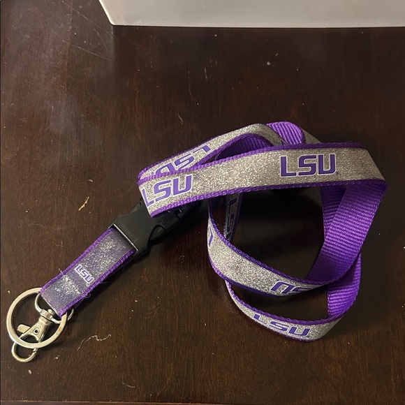 Accessories - Purple and Gray LSU Lanyard